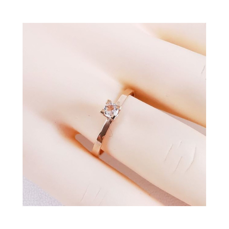 Bague Morganite Or Rose 750 - 18 carats