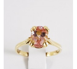 Bague Morganite Or Jaune 750 - 18 carats