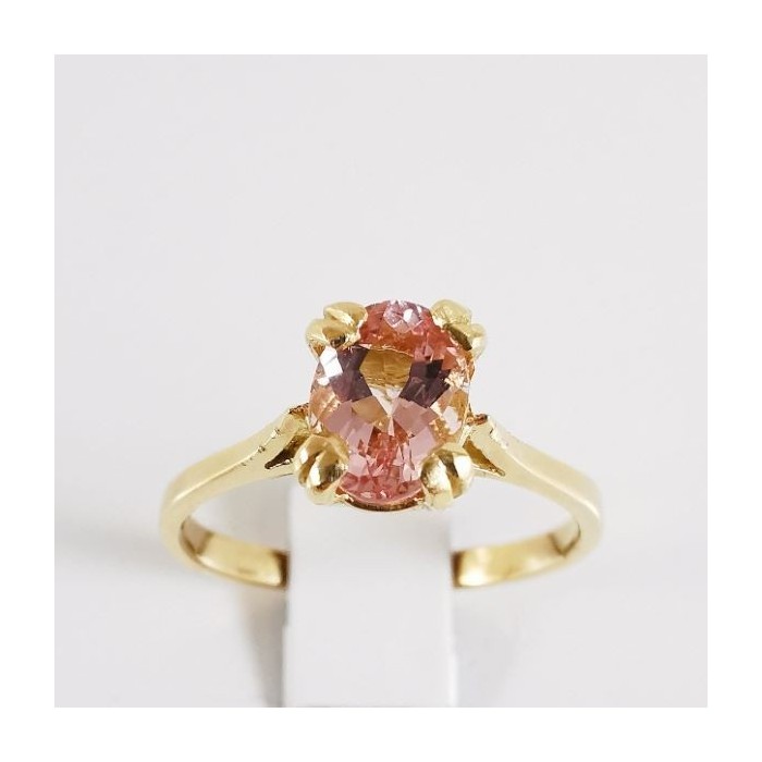 Bague Morganite Or Jaune 750 - 18 carats
