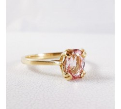 Bague Morganite Or Jaune 750 - 18 carats