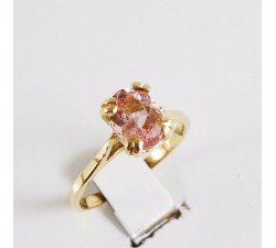 Bague Morganite Or Jaune 750 - 18 carats