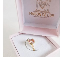 Bague Morganite Or Jaune 750 - 18 carats