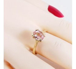 Bague Morganite Or Jaune 750 - 18 carats