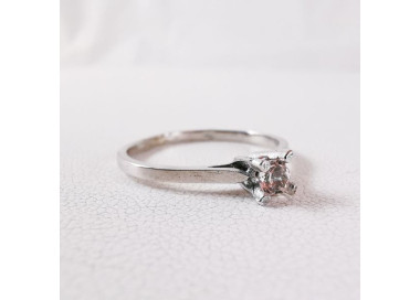 Bague En Argent Massif Avec Une Magnifique Morganite Rose De 1 Carat – Neuve Sans Emballage