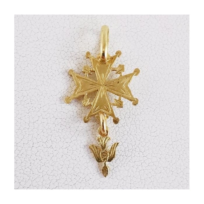Croix Huguenote Or Jaune 750 - 18 carats