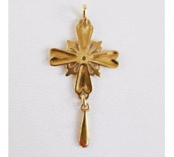 Croix Huguenote Or Jaune 750 - 18 carats