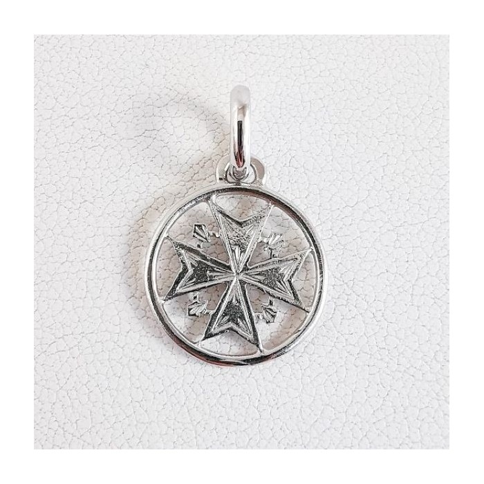 Croix Huguenote Bébé Or Blanc 750 - 18 carats