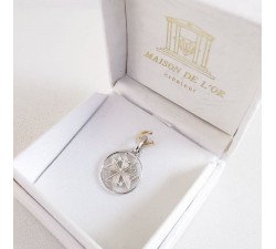 Croix Huguenote Bébé Or Blanc 750 - 18 carats