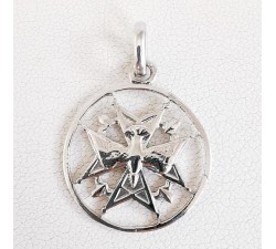 Croix Huguenote Or Blanc 750 - 18 carats