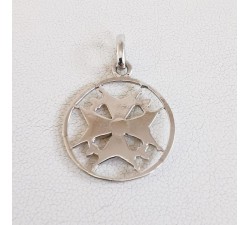 Croix Huguenote Or Blanc 750 - 18 carats