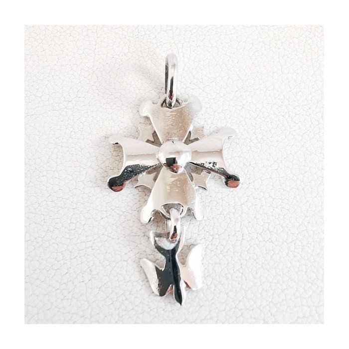 Croix Huguenote Or Blanc 750 - 18 carats