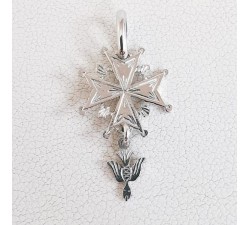 Croix Huguenote Or Blanc 750 - 18 carats