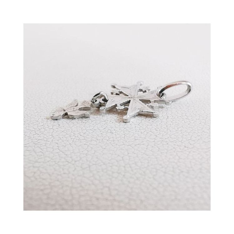 Croix Huguenote Or Blanc 750 - 18 carats