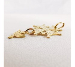 Croix huguenote Or Jaune 750 - 18 carats