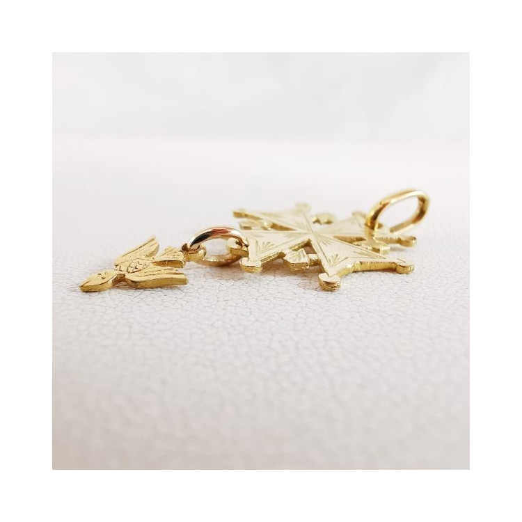 Croix huguenote Or Jaune 750 - 18 carats
