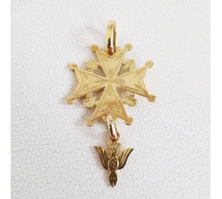 Croix huguenote Or Jaune 750 - 18 carats