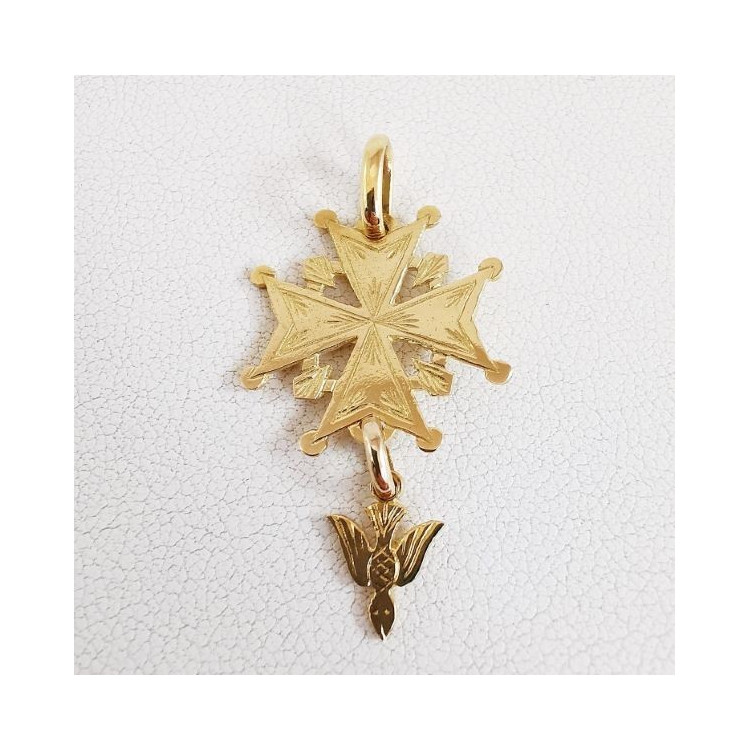 Croix huguenote Or Jaune 750 - 18 carats