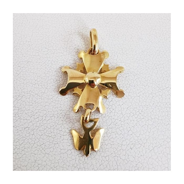 Croix Huguenote Or Jaune 750 - 18 carats