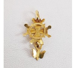 Croix Huguenote Or Jaune 750 - 18 carats