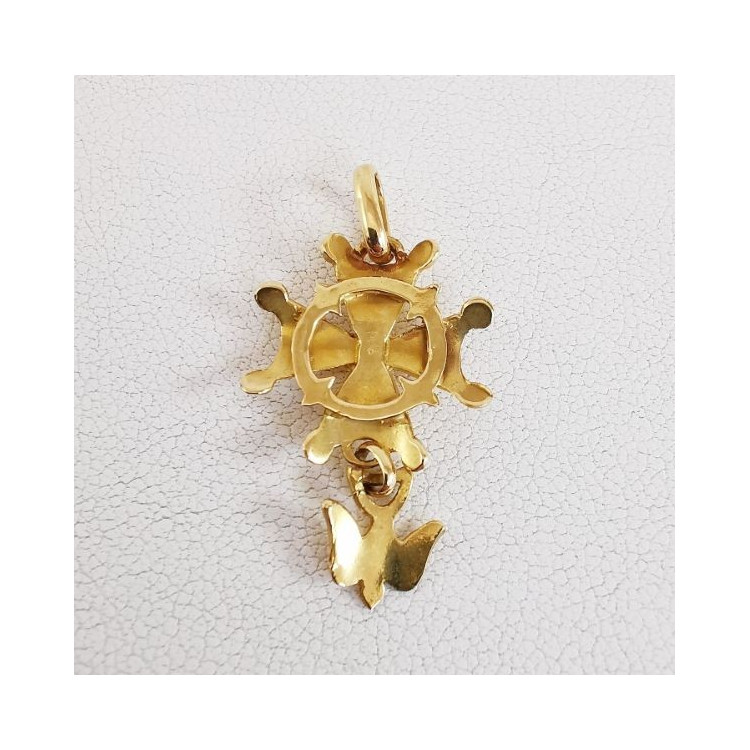 Croix Huguenote Or Jaune 750 - 18 carats