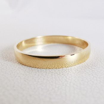 Alliance Hausmann 3mm Or Jaune 750 - 18 carats (demi bombée)