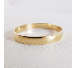 Alliance Demi Bombée Or Jaune 18 carats