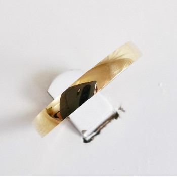 Alliance Hausmann 3mm Or Jaune 750 - 18 carats (demi bombée)