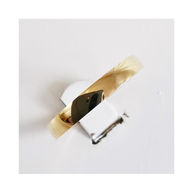 Alliance Hausmann 3mm Or Jaune 750 - 18 carats (demi bombée)