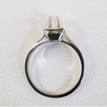 Bague Solitaire Diamants 0.26 ct Or Blanc 750 - 18 carats (Bijou Occasion)
