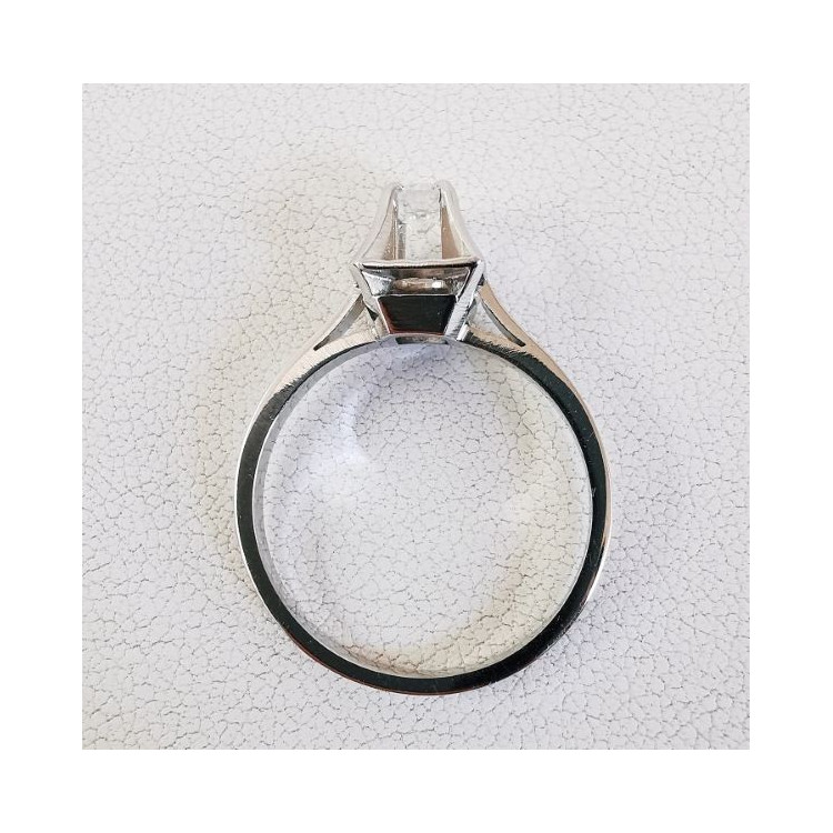 Bague Solitaire Diamants 0.26 ct Or Blanc 750 - 18 carats (Bijou Occasion)