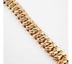 Bracelet Maille Américaine Or Jaune 18 carats