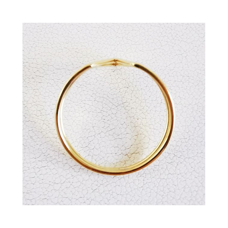 Bague V (double) Or Jaune 750 - 18 carats