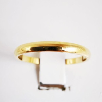 Alliance Rivoli 2mm Or Jaune 750 - 18 carats (demi jonc)