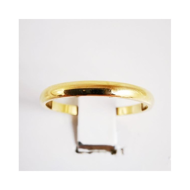 Alliance Rivoli 2mm Or Jaune 750 - 18 carats (demi jonc)