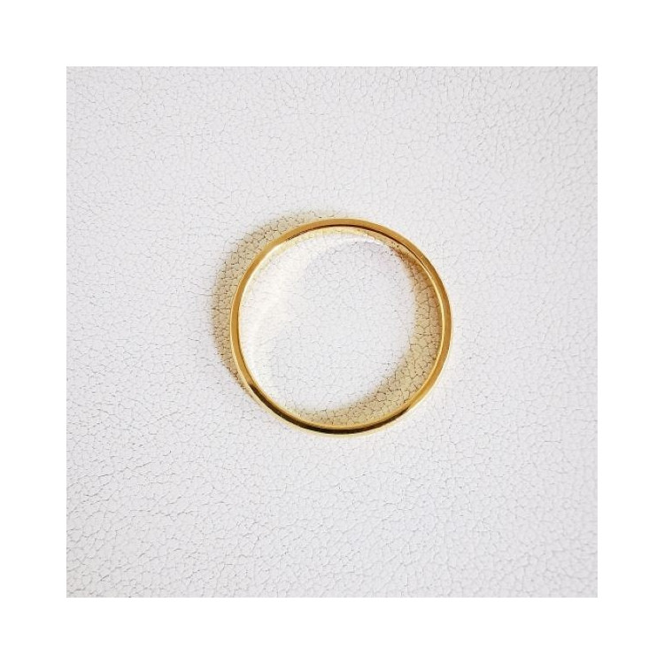 Alliance Rivoli 2mm Or Jaune 750 - 18 carats (demi jonc)