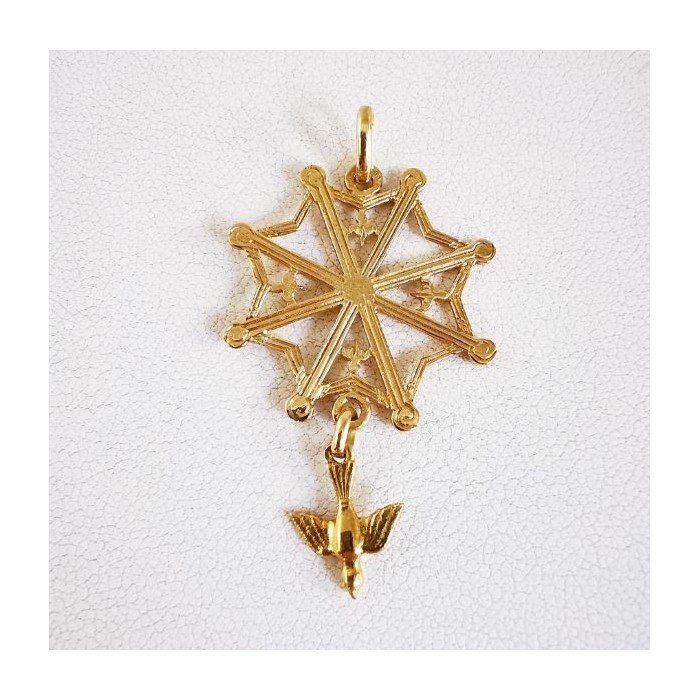 Croix Huguenote Or Jaune 750 - 18 carats