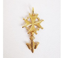 Croix huguenote Or Jaune 750 - 18 carats