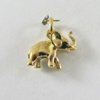Pendentif Eléphant Or Jaune 750 - 18 carats