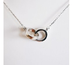 Collier "You and Me" menottes Or blanc 750 (18 carats)