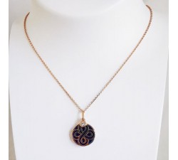 Collier Chance Lapis Lazuli Or Rose 750 - 18 carats