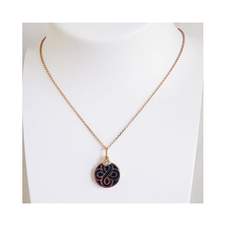 Collier Chance Lapis Lazuli Or Rose 750 - 18 carats
