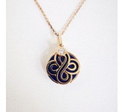 Collier Chance Lapis Lazuli Or Rose