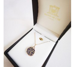Collier Chance Lapis Lazuli Or Rose 750 - 18 carats