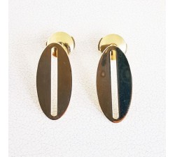 Boucles d'Oreilles tendance Or Jaune 750 (18 carats)