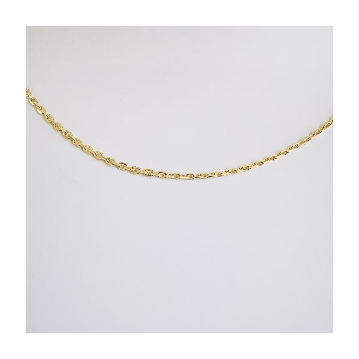 Chaîne 40 cm Maille Forçat Plaqué Or