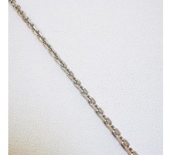 Chaîne 55 cm  Maille Forçat Argent