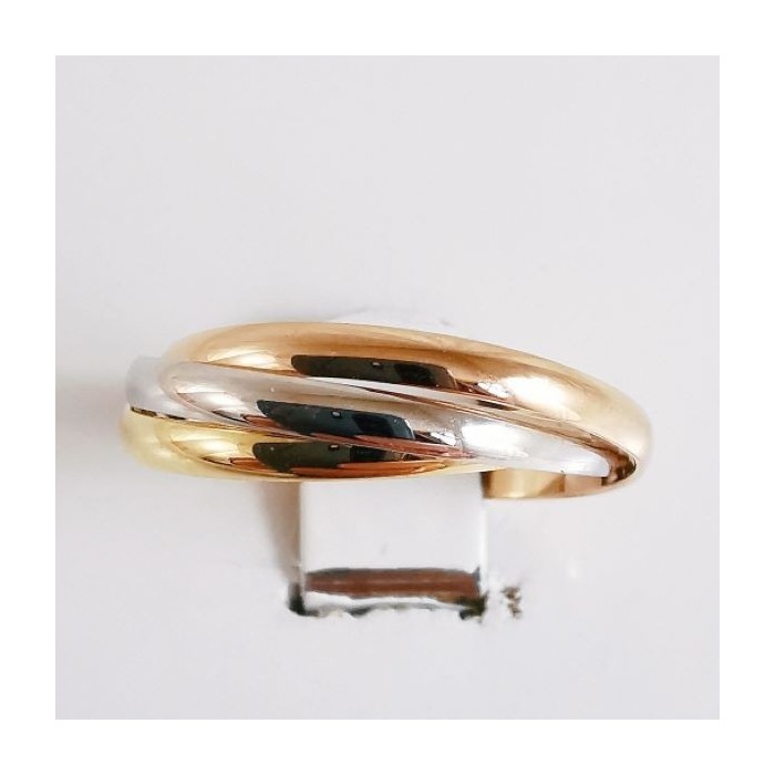 Alliance 3 anneaux 3 Ors Or 750 - 18 carats