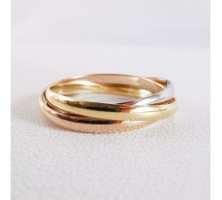 Alliance 3 anneaux 3 Ors Or 750 - 18 carats - cartier