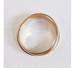 Alliance 3 anneaux 3 Ors Or 750 - 18 carats