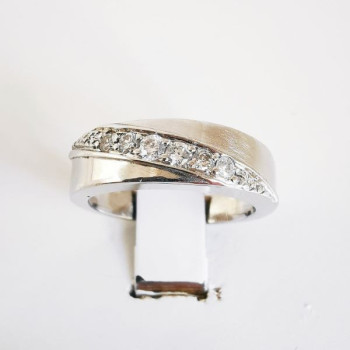 Bague Diamants Or Blanc 750 - 18 carats (Bijou Occasion)